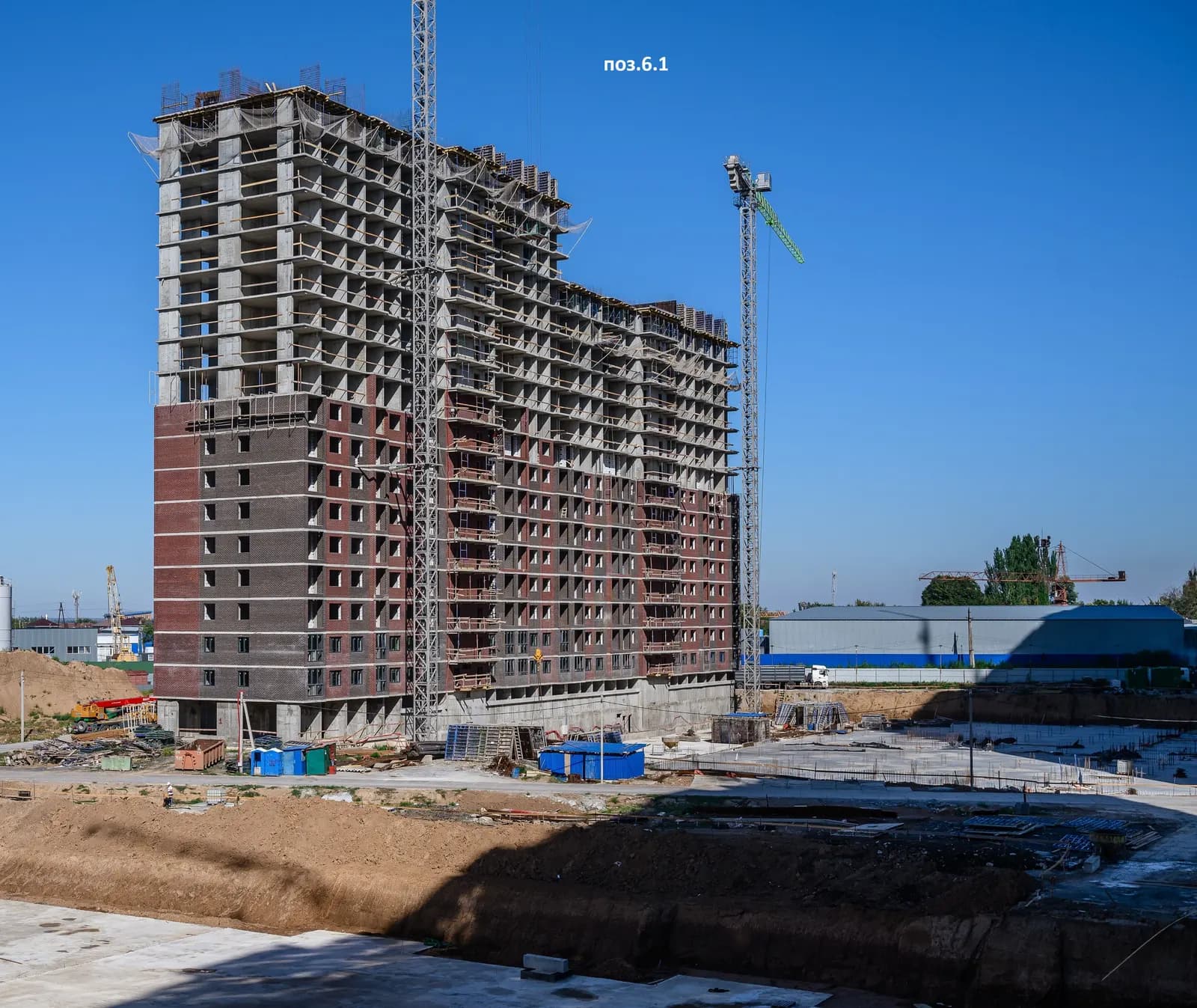 Октябрь парк поз 6.1: ход строительства, сентябрь 2026
