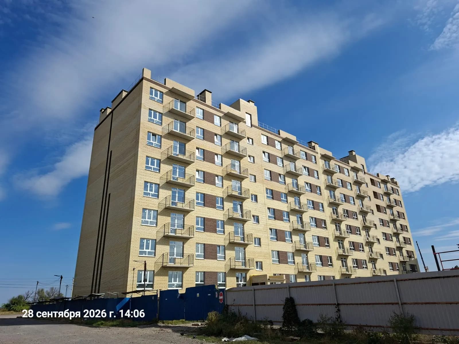 Жилой дом, Таганрог, Улица Адмирала Крюйса: ход строительства, октябрь 2026